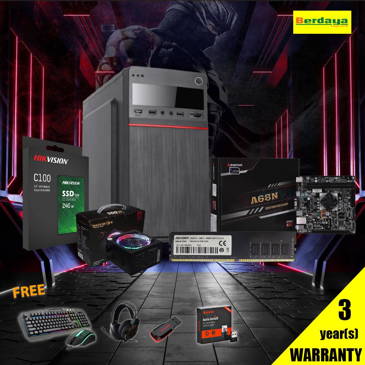 PC GAMING SET AMD RADEON™ R4 GRAPHICS | Berdaya